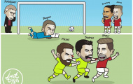 Biếm họa: Smalling-Jones có truyền nhân, De Gea khóc thét; Young tạt 'chết' đồng đội