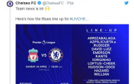 Nhìn đội hình ra sân, NHM Chelsea quên cả Higuain lẫn Giroud