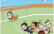 Biếm họa: 'Thánh Tôn' cóng trước 'Chúa'; Van Dijk nốc ao Messi