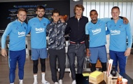 Barca đón tiếp 2 vị khách bất ngờ từ làng banh nỉ