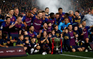 Vượt qua hành trình 9 năm, Barca xúc động đăng quang La Liga tại Camp Nou