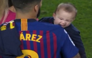 Suarez vui không nổi với hành động của cậu con trai 6 tháng tuổi