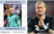 SỐC! De Gea được đổi tên thành 'David de Gea... Karius'