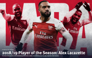 CHÍNH THỨC: Lộ diện Cầu thủ xuất sắc nhất mùa của Arsenal