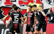 Leverkusen đánh tennis với Frankfurt và lập kỷ lục khủng ở Bundesliga