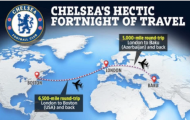 Chelsea gặp ngay phiền toái trong buổi tập đầu tiên trên đất Mỹ
