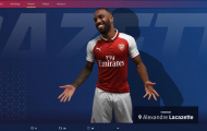 Tại sao Lacazette xuất hiện trên trang chủ Barcelona?