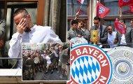 Ribery rơi nước mắt trong đại tiệc của Bayern Munich