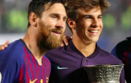 'Của để dành' Barca gây sốt khi chơi đùa với bóng tennis