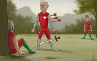 Biếm họa: Mourinho & Wenger 'lửa hận hoá yêu thương'; Xạ tiễn Ronaldo