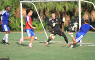 Hà Nội FC 'luyện quân' trong nắng nóng gần 40 độ C