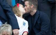 David Beckham cùng con gái xuất hiện bất ngờ trên khán đài