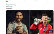 CĐV dùng Ronaldo chế giễu Messi: 'Anh ta vẫn ở đó ôm chú dê và tự nhận là G.O.A.T'