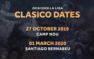 Công bố thời gian diễn ra trận El Clasico tại La Liga 2019/20