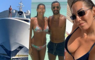 Vua phá lưới Serie A cùng bạn gái hoa hậu thư giãn trên du thuyền