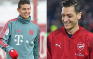 Nếu Arsenal phải chia tay Ozil, 'song James' sẽ là sự thay thế sáng giá