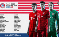NÓNG: Bayern công bố đội hình du đấu hè, đầy đủ hảo thủ góp mặt