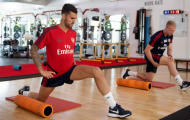 Video Dani Ceballos tập luyện buổi đầu ở Arsenal