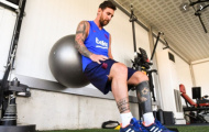 Video Messi tập hồi phục ở Ciutat Esportiva