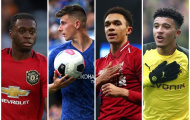 10 sao 'U23' cực chất của ĐT Anh: 'Máy xoạc' M.U; 'Thần đồng' lạc trôi