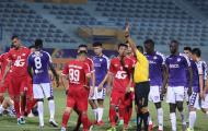 Trọng Hoàng dính thẻ đỏ, Hà Nội FC đánh bại Viettel với tỉ số đậm