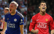 Sau Van Nistelrooy, đến lượt Ronaldo bị Vardy vượt mặt
