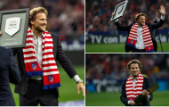 NÓNG! Diego Forlan nhận được sự tri ân đặc biệt ở trận derby Madrid