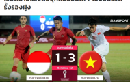 Báo Thái Lan: ĐT Việt Nam thắng đẹp Indonesia, nhưng vẫn xếp dưới Voi chiến