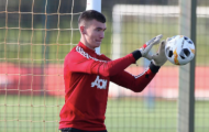 Bất ngờ! Cái tên lạ hoắc thay thế De Gea trên sân tập Man Utd