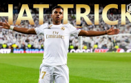Rodrygo nhận bóng hat-trick