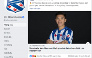 SC Heerenveen tuyên bố Văn Hậu sắp đi vào lịch sử đội bóng