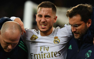 Fan Real im bặt, nhìn Hazard nhăn nhó rời sân