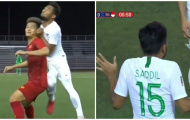 Bóng chưa lăn quá 1 phút, cầu thủ Indonesia đã giở trò