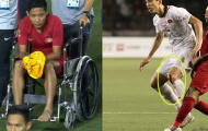Đã rõ mức độ chấn thương của 'Messi Indo' sau pha va chạm với Đoàn Văn Hậu