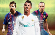 10 cầu thủ vĩ đại nhất thập kỷ qua: Barca - Real thống trị