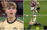 Bị đốn ngã lộn cổ, sao Man Utd vẫn phải nhận thẻ vàng