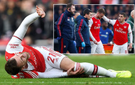 SỐC! Sao Arsenal dính chấn thương cực nặng, nghỉ chơi 9 tháng