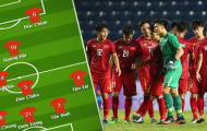 Đội hình ra sân U23 Việt Nam đấu Jordan: 'Người sắt', 'Linh phá đội' góp mặt