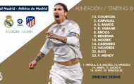 TRỰC TIẾP Real Madrid 1-0 Atletico: Giữ vững ngôi đầu (KT)