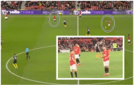 CHOÁNG! Bruno Fernandes chịu không nổi, phải ra mặt trên sân với 2 đồng đội bát nháo