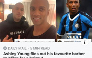Cắt như không cắt, Ashley Young gây sốt với kiểu đầu 'mới toanh'