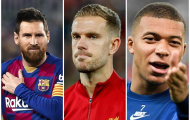 Ứng viên 'Player of the Year' ở 5 giải đấu hàng đầu: Messi và thủ lĩnh The Kop