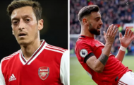 Tới M.U chưa lâu, Fernandes đã khiến Ozil phải ngước nhìn