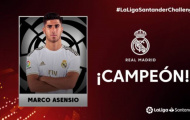 Bóng đá tạm hoãn, Asensio vẫn đem về vinh dự to lớn cho Real