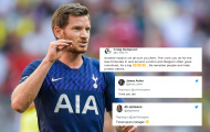 Vertonghen nhắn gửi 1 thông điệp, CĐV Tottenham 'phát cuồng', ủng hộ hết mình