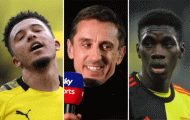 Chê Sancho quá đắt, Neville tiến cử 1 ngôi sao thay thế cho Man Utd