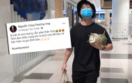 Công Phượng 'tay xách, nách mang', vẫn thần thái phòng dịch COVID-19