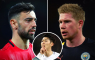 Pha solo 90m giúp Son Heung-min vượt mặt Bruno Fernandes, De Bruyne