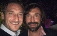 Chân ướt chân ráo vào nghề, Pirlo nhận được lời chúc giá trị từ Totti