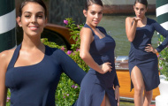 Bạn gái Ronaldo khoe 'cơ bắp' cuồn cuộn, để lộ cặp đùi đồ sộ